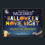 Backyard Halloween Movie Night Scary Boy Birthday Invitation<br><div class="desc">★ Backyard Halloween Movie Night Birthday Invitation! ★ Easily PERSONALIZE this design with your details! ★ If you need coordinating MATCHING ITEMS, please check our matching collection or shop. Do you have any questions about our designs or if you can't find what you are looking for, please contact us: designmypartystudio@gmail.com....</div>