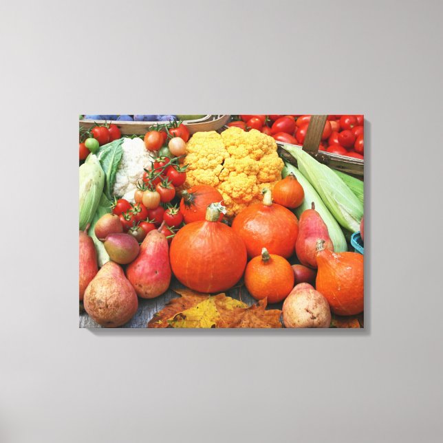 Backyard Harvest Canvas Print (Front)