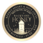 Backyard Hives Honey Label Hand Bottled Raw