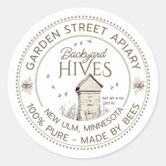 Backyard Hives Product Label Beekeeper Apiary