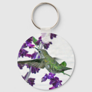Backyard Hummingbird Key Ring