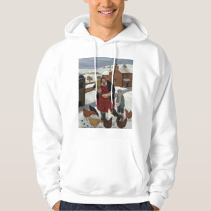 Backyard in Winter Hoodie
