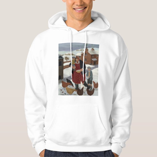 Backyard in Winter Hoodie (Front)