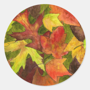 Backyard Leaves Sticker
