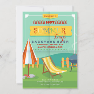 Backyard Oasis Invitation
