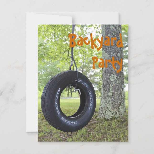 Backyard Party Invitation (Front)