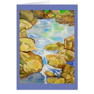 Backyard Stream Watercolor
