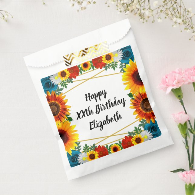 Backyard Summer Floral Geometric Favour Bags (Sealed)