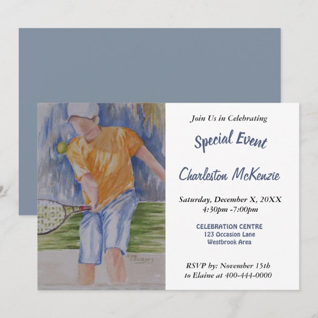 BACKYARD SUMMER PARTY INVITATION (Front/Back)