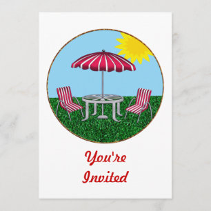 Backyard Summer Relaxing Invitation