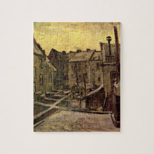 Backyards of Old Houses by Vincent van Gogh Jigsaw Puzzle