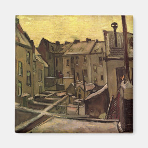 Backyards of Old Houses by Vincent van Gogh Magnet