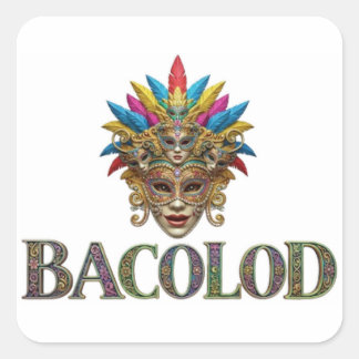 BACOLOD MASSKARA FESTIVAL SQUARE STICKER