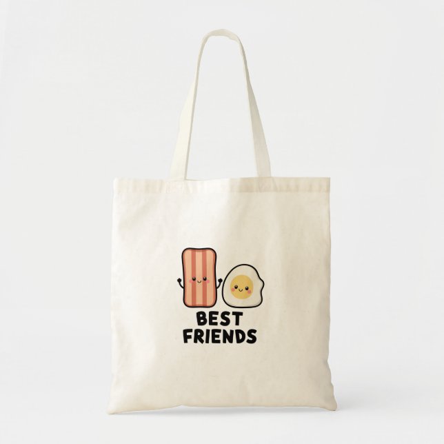 Bacon and Egg Best Friends Tote Bag (Front)