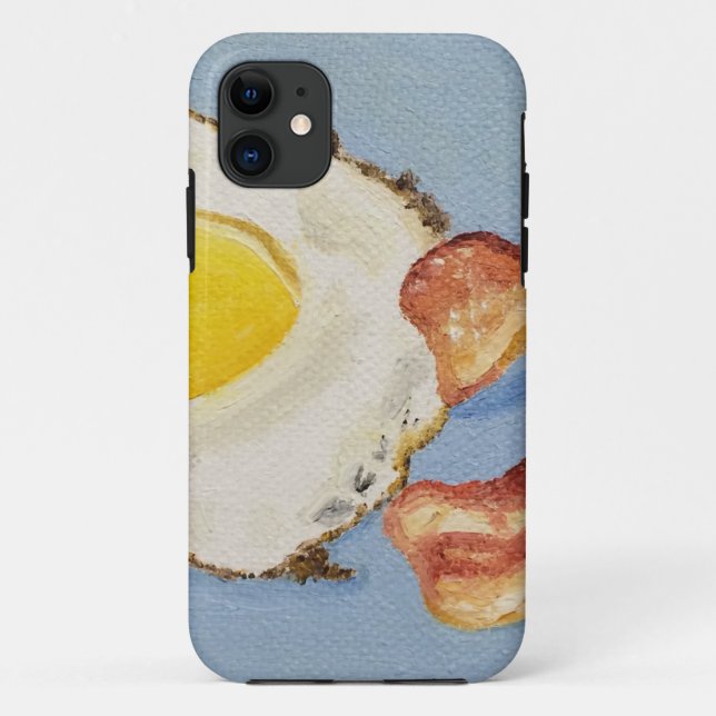 Bacon and Egg Breakfast painting Case-Mate iPhone Case (Back)