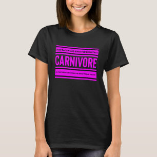 Bacon and Egg Carnivore Diet Not Vegan T-Shirt