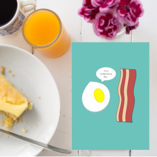 Bacon and Eggs Anniversary Card
