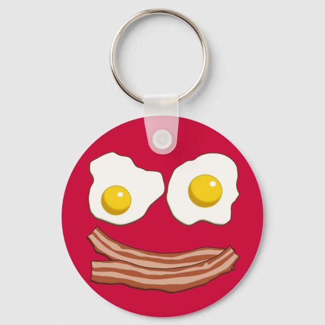 Bacon and Eggs Keychain (Front)