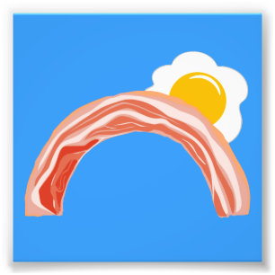 Bacon and Eggs Rainbow Photo Print