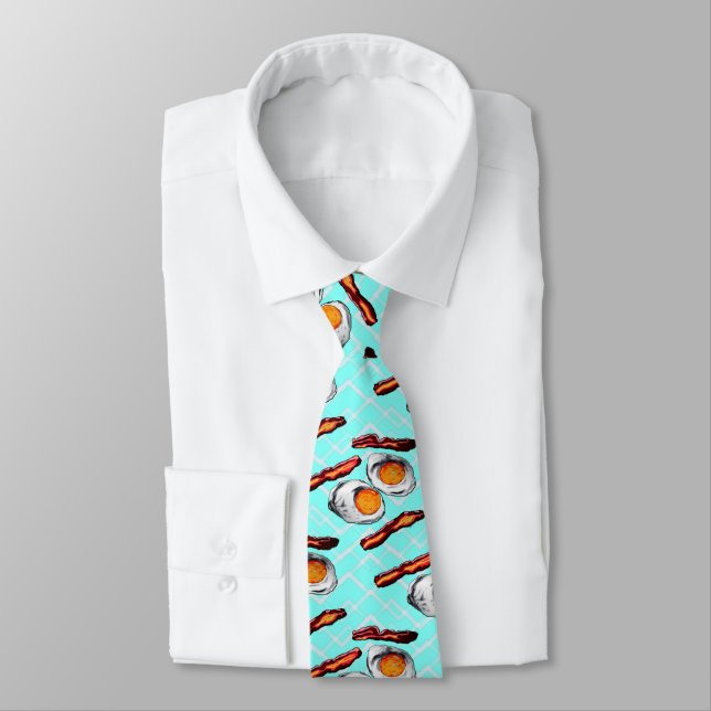 Bacon and Eggs Tie (Tied)