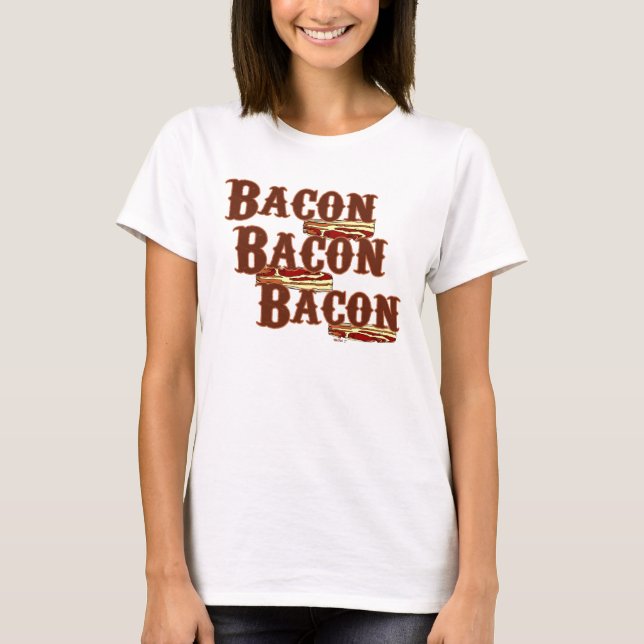 Bacon Bacon Bacon Women's T-Shirt (Front)
