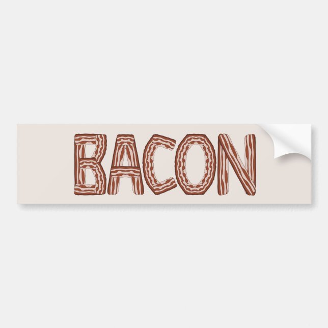 Bacon Bumper Sticker (Front)