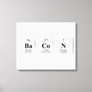 BaCoN Canvas Print
