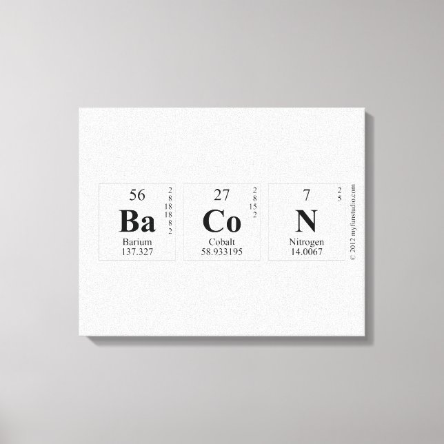 BaCoN Canvas Print (Front)