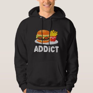 Bacon Cheeseburger Hamburger and French Fries Addi Hoodie
