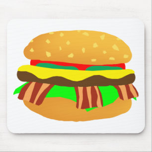Bacon Cheeseburger Mouse Mat