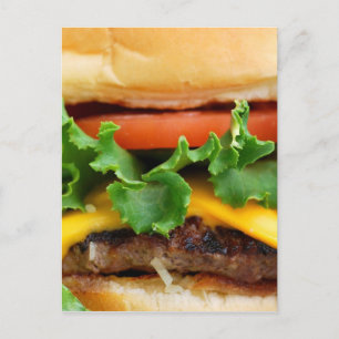 Bacon Cheeseburger Postcard
