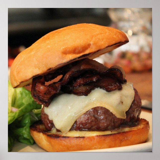 Bacon Cheeseburger poster (Front)