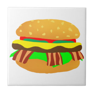 Bacon Cheeseburger Tile