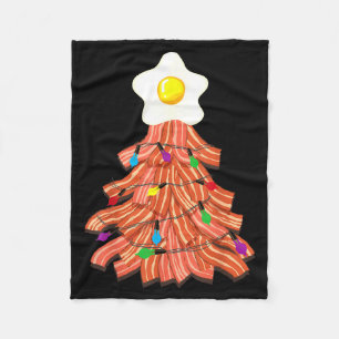 Bacon Christmas Tree Egg Top Shirt _ Funny Rk Love Fleece Blanket