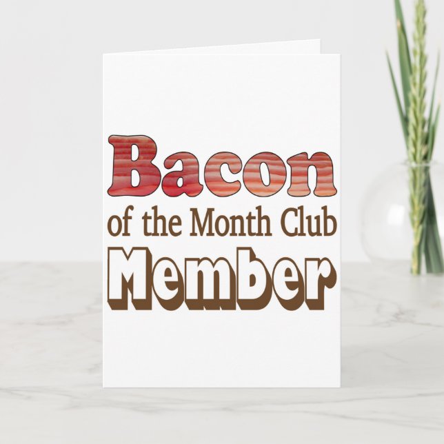Bacon Club Member Holiday Card (Front)