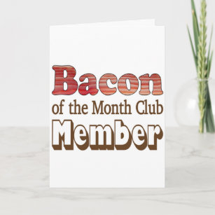 Bacon Club Member Holiday Card