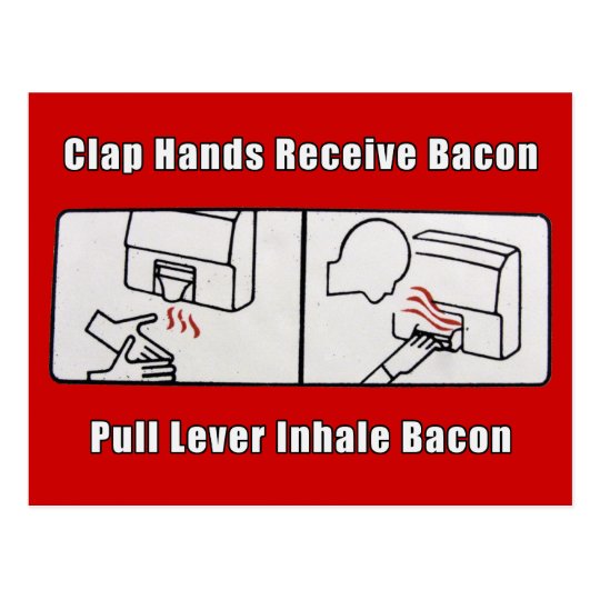 Bacon Dispenser Postcard