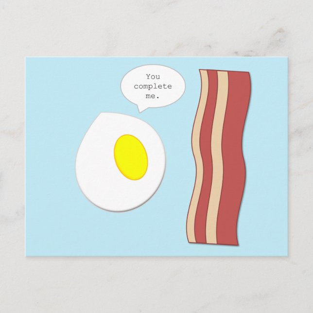 Bacon & Egg Post Card (Front)