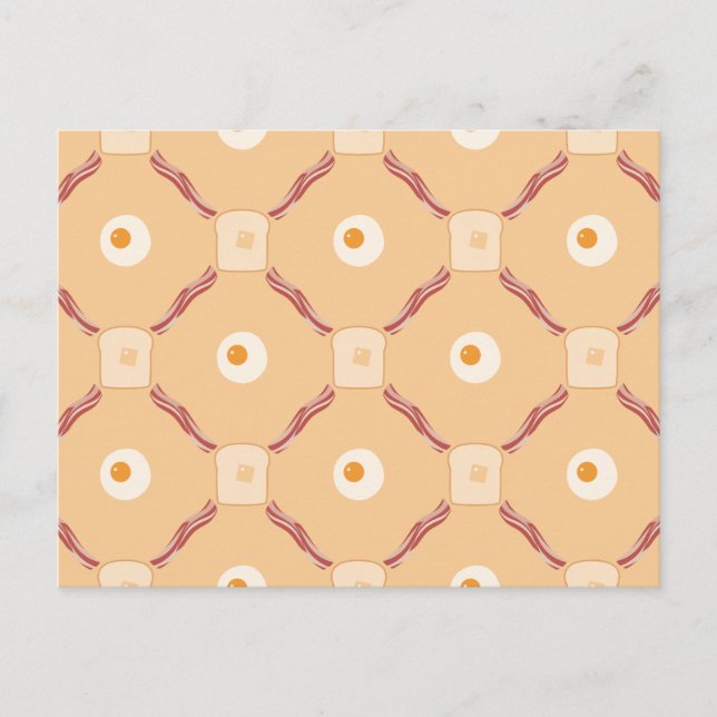 Bacon, Eggs and Toast Postcard (Front)