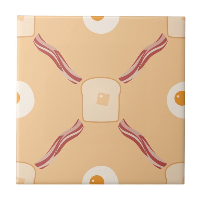 Bacon, Eggs and Toast Tile (Front)