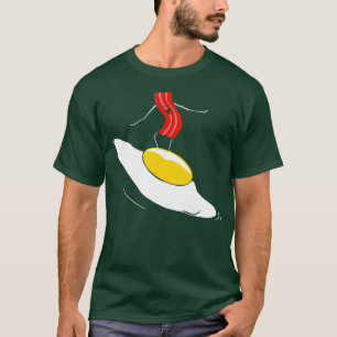 Bacon Eggs Funny Surfing Egg Crispy Breakfast T-Shirt