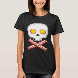 Bacon Eggs Skull Men Women Kid Crossbones T-Shirt