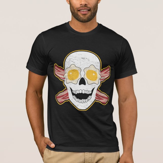 Bacon & Eggs Skull T-Shirt (Front)