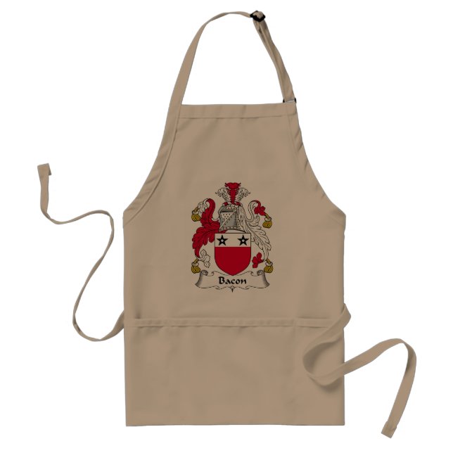 Bacon Family Crest Standard Apron (Front)
