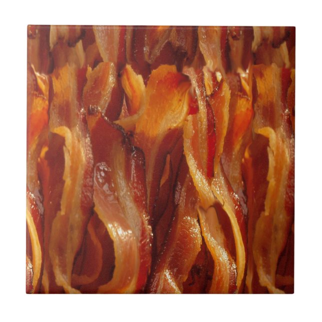 Bacon Field Yummy Pattern Decor Tile (Front)