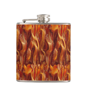 Bacon Field Yummy Pattern Hip Flask