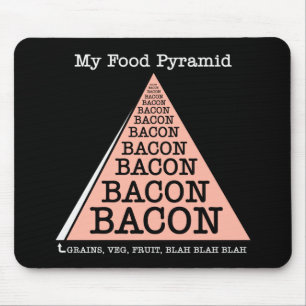 Bacon Food Pyramid Mouse Mat