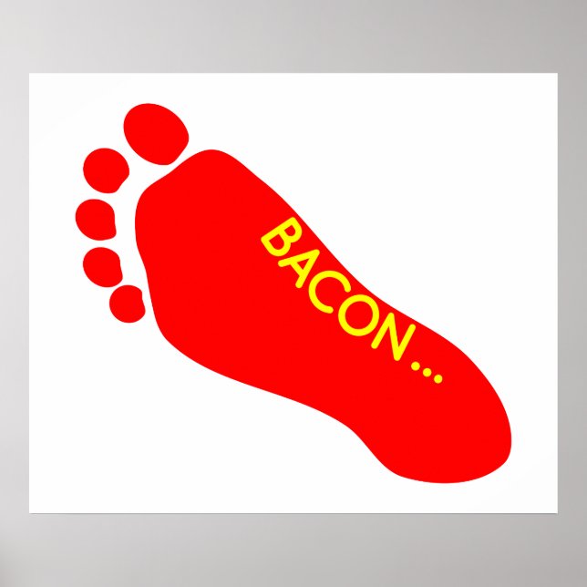 Bacon Foot Tattoo Poster (Front)