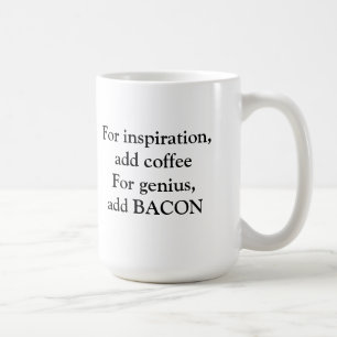 Bacon genius coffee mug