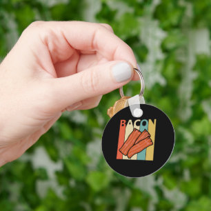 Bacon Gifts Vintage Bacon Funny Bacon Lover Key Ring